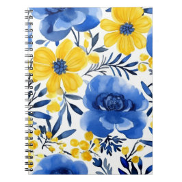 Blue Bloom Journal Notizblock