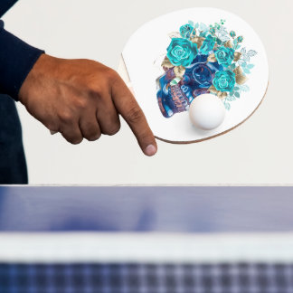 Blue Bloom Requiem Ping Pong Schläger – Künstleris Tischtennis Schläger
