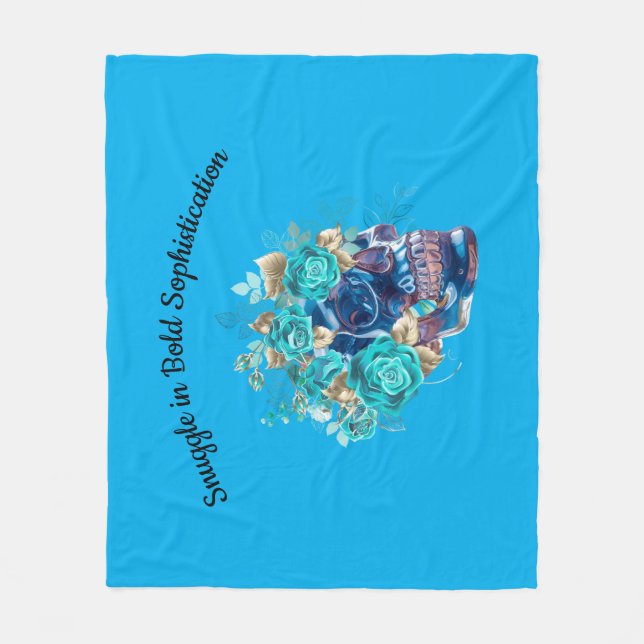 BLUE BLOOM REQUIEM RUNNER FLEECEDECKE (Vorderseite)
