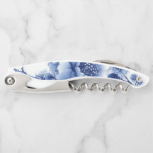 Blue Bloom Wine Opener