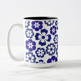 Blue Blossom Elegance Zweifarbige Tasse