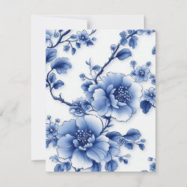 Blue Blossom Geschenkkarte Mitteilungskarte