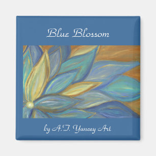 Blue Blossom Magnet