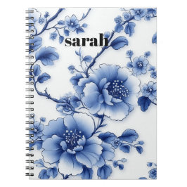 Blue Blossom Notebook Notizblock