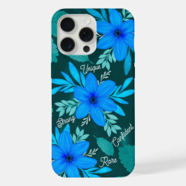 Blue Blossom Stärke iPhone-Hülle iPhone 15 Pro Max Hülle