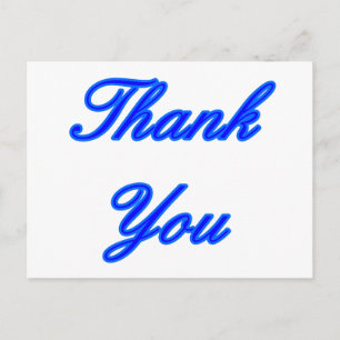 Blue Blue Blue Vielen Dank, dass Sie das MUSEUM Za Postkarte