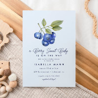 Blue Blueberry Berry Sweet Baby Dusche