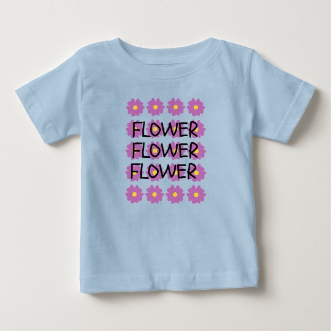 Blue Blume Baby Fine T - Shirt (Vorderseite)