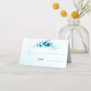 Blue Blume Custom Wedding Platzkarte