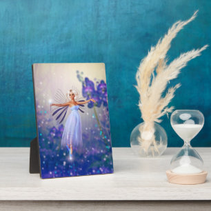 Blue Blume Fairy Fotoplatte