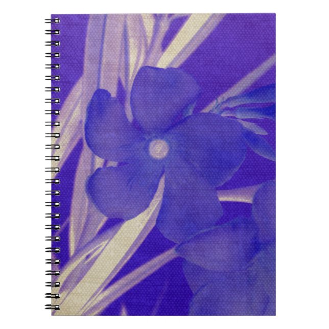 Blue Blume Notebook Notizblock (Vorderseite)