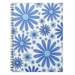 Blue Blume Power Notebook in Weiß Notizblock