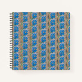 Blue Blume Spiral Notebook Notizbuch