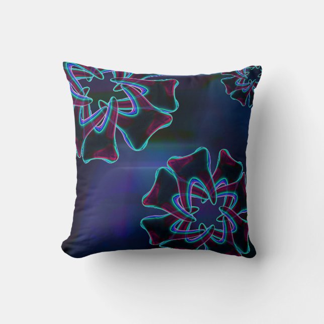 Blue Blume Tooth Design Zahnkissen Kissen (Vorderseite)