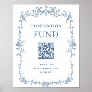 Blue Blume Verziert Viktorianisch Grace Honeymoon  Poster