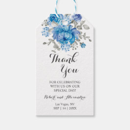 Blue Blume Vielen Dank für die kommende Gastgesche Geschenkanhänger