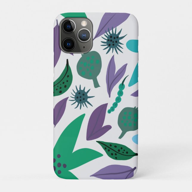 Blue Blumen Case-Mate iPhone Gehäuse Hülle (Rückseite)