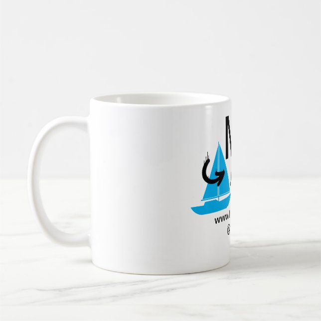 Blue boat Black Pfeil travel Agent blog Website Kaffeetasse (Links)