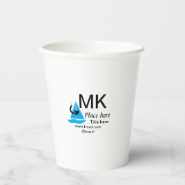 Blue boat Black Pfeil travel Agent blog Website Pappbecher