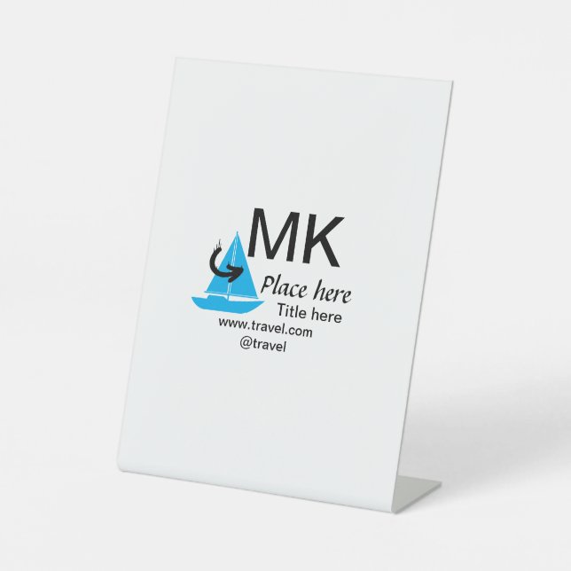 Blue boat Black Pfeil travel Agent blog Website Sockelschild (Vorderseite)