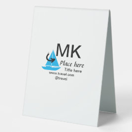 Blue boat Black Pfeil travel Agent blog Website Tischaufsteller