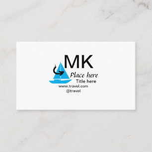 Blue boat Black Pfeil travel Agent blog Website Visitenkarte