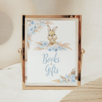 Blue Boho Bunny Baby Duschbücher und Geschenke