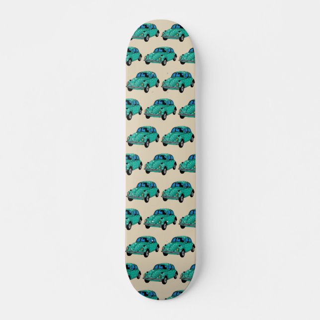 Blue Boho Car Skateboard (Vorne)