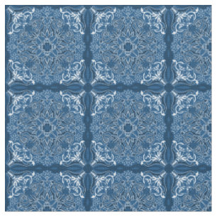 Blue Boho Classic Blues Stoff