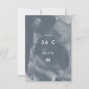 Blue Boho Watercolor Junggeselinnen-Abschied Save The Date