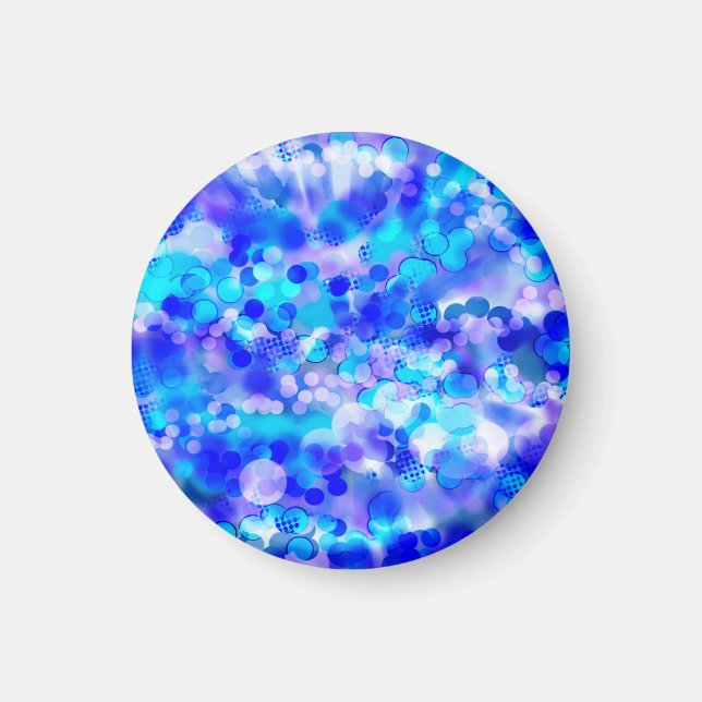 Blue Bokeh 92015 Magnet (Vorne)