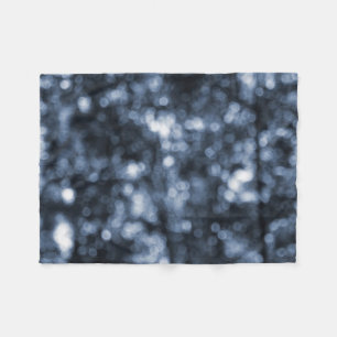 Blue Bokeh Fleecedecke