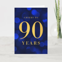 Blue Bokeh Gold jubelt auf 90 Jahre Geburtstag