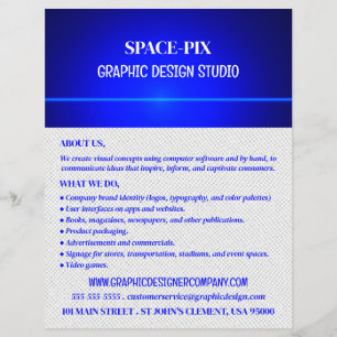 Blue Bokeh Guilloché Design, Grafikdesigner Flyer