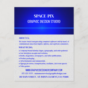 Blue Bokeh Guilloché Design, Grafikdesigner Flyer