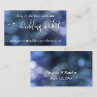 Blue Bokeh Light 32 Wedding Website-Adresse