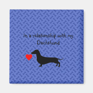 Blue Bones Funny Dackel Magnet