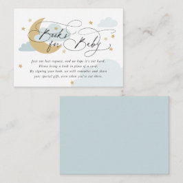 Blue Book Request Baby Dusche für Moon and Stars Begleitkarte