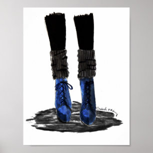 Blue Boots Poster