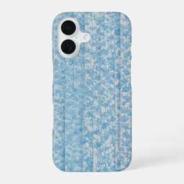 Blue Botanical Stripe Phone Case iPhone 16 Hülle