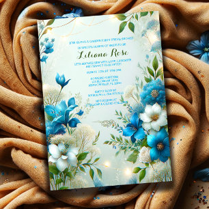 Blue Botanticals Garden Party Dusche von Bride-to- Einladung