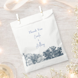 Blue Bottom Trees Boho Wedding Geschenktütchen