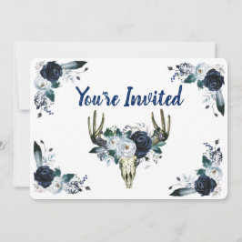 Blue Bouquet mit 5 Zoll x 7 Zoll Einladungen