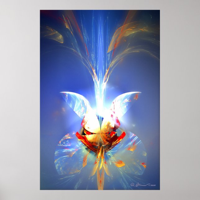 Blue Bouquet Poster (Vorne)