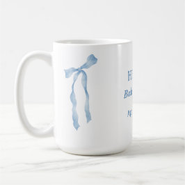 Blue Bow Baby Dusche oh Junge Tasse