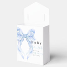 Blue Bow Baby Shower Einladung, Boy Baby Dusche