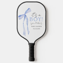 Blue Bow Baby Shower Einladung, Boy Baby Dusche