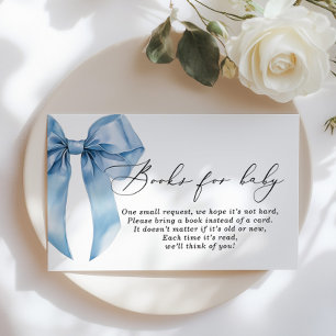 Blue Bow Books for baby Boy Baby Shooter Begleitkarte