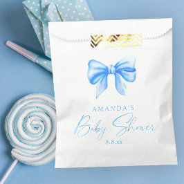 Blue Bow Boy Baby Dusche Geschenktütchen