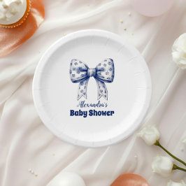 Blue Bow Boy Pappteller